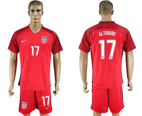 USA #17 Altidore Away Soccer Country Jersey USA #17 Altidore Away Soccer Country Jersey
