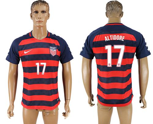 USA #17 Altidore Away Soccer Country Jersey USA #17 Altidore Away Soccer Country Jersey