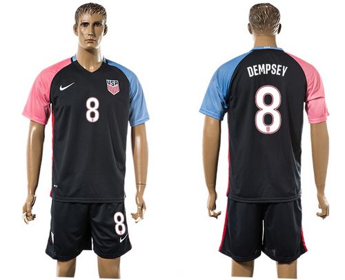 USA #8 Dempsey Away Soccer Country Jersey USA #8 Dempsey Away Soccer Country Jersey