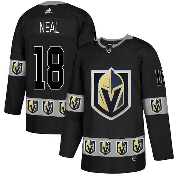 Vegas Golden Knights 18 James Neal Black Team Logos Fashion Adidas Jersey Vegas Golden Knights 18 James Neal Black Team Logos Fashion Adidas Jersey