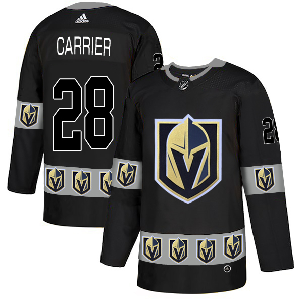 Vegas Golden Knights 28 William Carrier Black Team Logos Fashion Adidas Jersey Vegas Golden Knights 28 William Carrier Black Team Logos Fashion Adidas Jersey