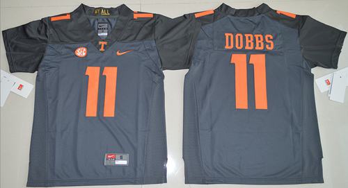 Vols #11 Joshua Dobbs Grey Stitched Youth NCAA Jersey Vols #11 Joshua Dobbs Grey Stitched Youth NCAA Jersey