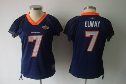 WOMEN Denver Broncos 7 John Elway Throwback blue Jerseys WOMEN Denver Broncos 7 John Elway Throwback blue Jerseys