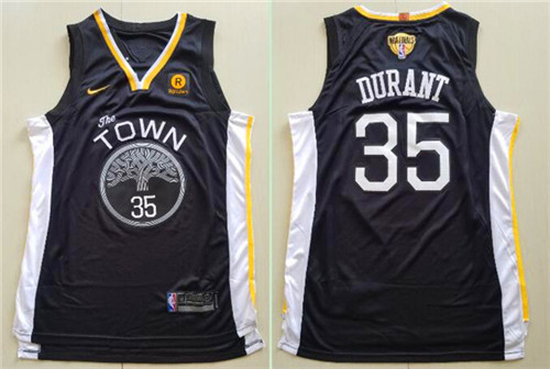 Warriors #35 Kevin Durant Black City Edition 2018 NBA Finals Nike Swingman Jersey Warriors #35 Kevin Durant Black City Edition 2018 NBA Finals Nike Swingman Jersey