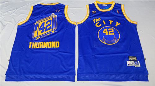 Google jerseys Warriors #42 Nate Thurmond Blue Throwback The City Stitched NBA Jersey Google jerseys Warriors #42 Nate Thurmond Blue Throwback The City Stitched NBA Jersey