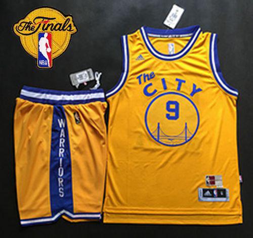 Warriors #9 Andre Iguodala Gold Throwback The City A Set The Finals Patch Stitched NBA Jersey Warriors #9 Andre Iguodala Gold Throwback The City A Set The Finals Patch Stitched NBA Jersey