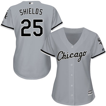 White Sox #25 James Shields Grey Road Women's Stitched MLB Jersey White Sox #25 James Shields Grey Road Women's Stitched MLB Jersey