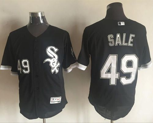 White Sox #49 Chris Sale Black Flexbase Authentic Collection Stitched MLB Jersey White Sox #49 Chris Sale Black Flexbase Authentic Collection Stitched MLB Jersey