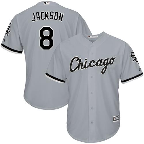 White Sox #8 Bo Jackson Grey Road Cool Base Stitched Youth MLB Jersey White Sox #8 Bo Jackson Grey Road Cool Base Stitched Youth MLB Jersey