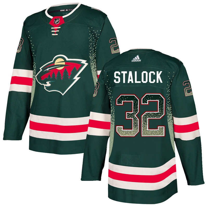 Wild 32 Alex Stalock Green Drift Fashion Adidas Jersey Wild 32 Alex Stalock Green Drift Fashion Adidas Jersey