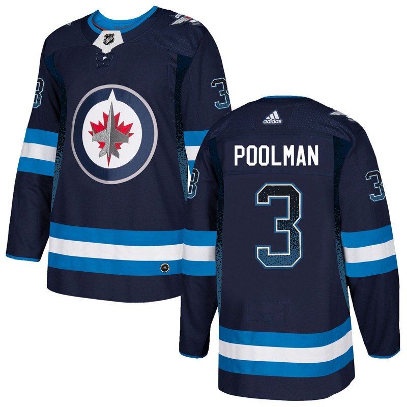 Winnipeg Jets 3 Tucker Poolman Navy Drift Fashion Adidas Jersey Winnipeg Jets 3 Tucker Poolman Navy Drift Fashion Adidas Jersey