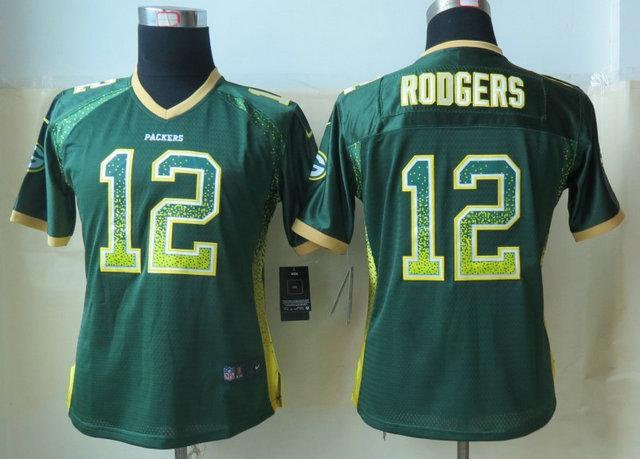 Women 2013 NEW NEW Green Bay Packers 12 Aaron Rodgers Drift Fashion Green Elite Women 2013 NEW NEW Green Bay Packers 12 Aaron Rodgers Drift Fashion Green Elite