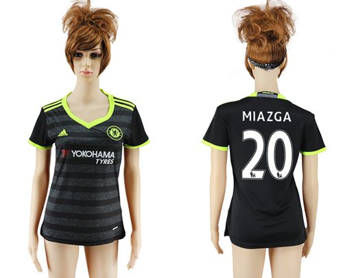 Women's Chelsea #20 Miazga Away Soccer Club Jersey Women's Chelsea #20 Miazga Away Soccer Club Jersey