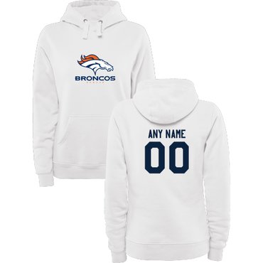 Women's Denver Broncos Design Your Own Pullover Hoodie Women's Denver Broncos Design Your Own Pullover Hoodie