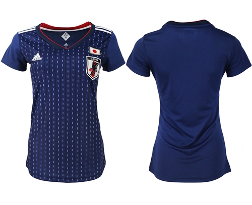 Women's Japan Blank Home Soccer Country Jersey Women's Japan Blank Home Soccer Country Jersey