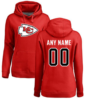 Women's Kansas City Chiefs Pro Line Red Any Name & Number Logo Personalized Pullover Hoodie Women's Kansas City Chiefs Pro Line Red Any Name & Number Logo Personalized Pullover Hoodie