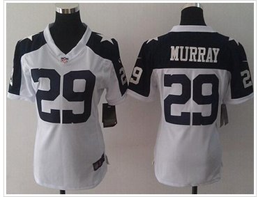 Women's NEW Cowboys #29 DeMarco Murray White Thanksgiving Throwback NFL Elite Jersey Women's NEW Cowboys #29 DeMarco Murray White Thanksgiving Throwback NFL Elite Jersey