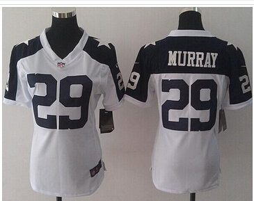 Women's NEW Cowboys #29 DeMarco Murray White Thanksgiving Throwback NFL Elite Jersey Women's NEW Cowboys #29 DeMarco Murray White Thanksgiving Throwback NFL Elite Jersey