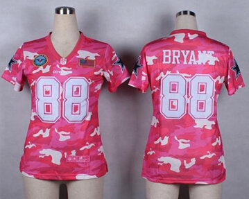 Women's NEW Cowboys #88 Dez Bryant Pink NFL Elite Camo Fashion Jersey Women's NEW Cowboys #88 Dez Bryant Pink NFL Elite Camo Fashion Jersey