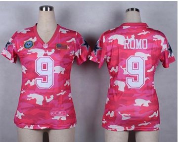 Women's NEW Cowboys #9 Tony Romo Pink NFL Elite Camo Fashion Jersey Women's NEW Cowboys #9 Tony Romo Pink NFL Elite Camo Fashion Jersey