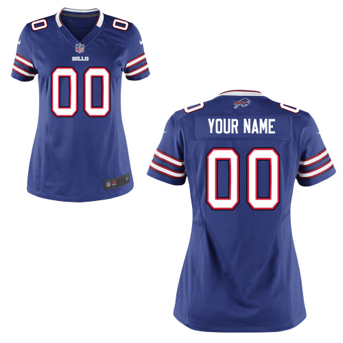 Women's Nike Buffalo Bills Customized Game Team Color Jersey Women's Nike Buffalo Bills Customized Game Team Color Jersey