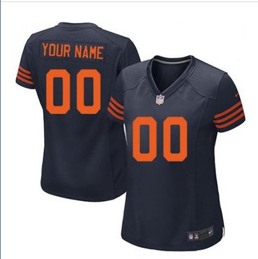 Women's Nike Chicago Bears Customized Elite Blue 1940s Throwback Alternate NFL Jersey Women's Nike Chicago Bears Customized Elite Blue 1940s Throwback Alternate NFL Jersey