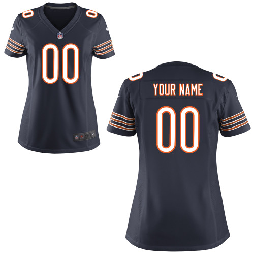 Women's Nike Chicago Bears Customized Game Team Color Jersey Women's Nike Chicago Bears Customized Game Team Color Jersey
