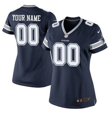Women's Nike Dallas Cowboys Customized Elite Navy Blue Team Color NFL Jersey Women's Nike Dallas Cowboys Customized Elite Navy Blue Team Color NFL Jersey