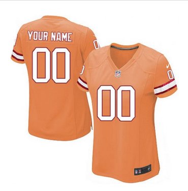 Women's Nike Tampa Bay Buccaneers Customized Limited Orange Glaze Alternate NFL Jersey Women's Nike Tampa Bay Buccaneers Customized Limited Orange Glaze Alternate NFL Jersey