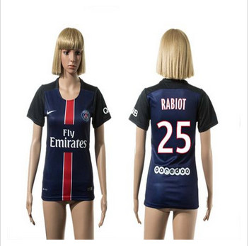 Women's Paris Saint-Germain #25 Rabiot Home Soccer Club Jersey