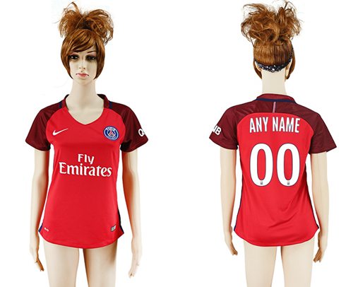 Women's Paris Saint-Germain Personalized Away Soccer Club Jersey Women's Paris Saint-Germain Personalized Away Soccer Club Jersey