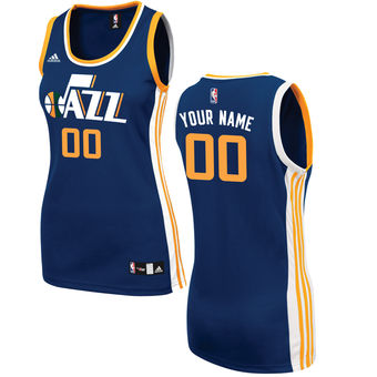 Women's Utah Jazz adidas Navy Custom Road Replica Jersey Women's Utah Jazz adidas Navy Custom Road Replica Jersey