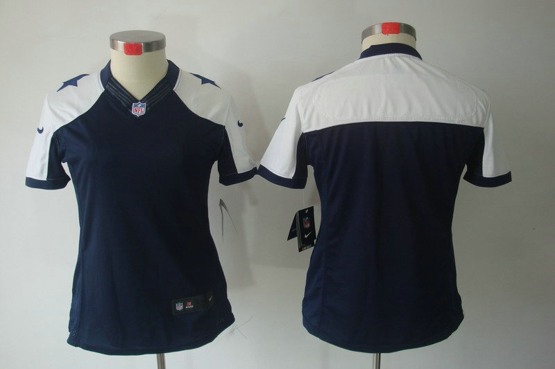 Women NEW Dallas Cowboys Blank Blue Thankgivings NEW NFL Jerseys