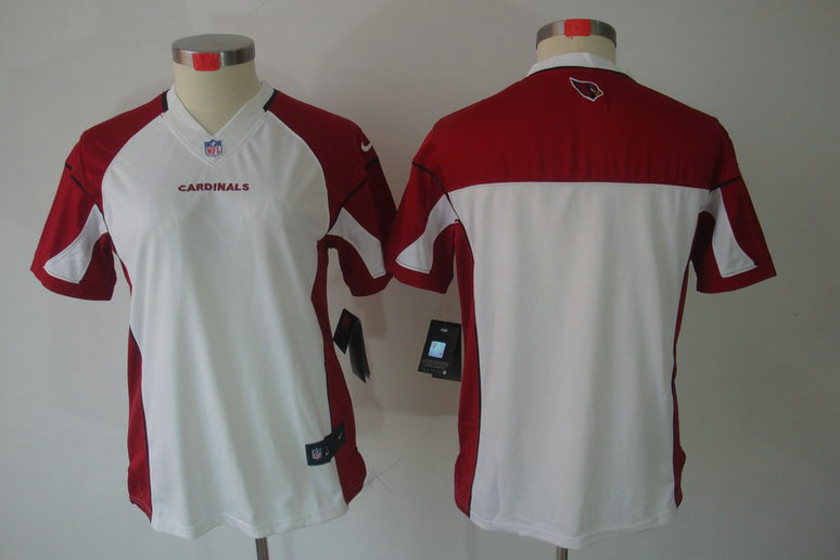 Women NEW NFL Arizona Cardinals Blank White Jerseys