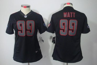Women NEW NFL Houston Texans 99 J.J. Watt Impact Limited Black Jerseys Women NEW NFL Houston Texans 99 J.J. Watt Impact Limited Black Jerseys