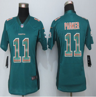 Women New Dolphins #11 DeVante Parker Green Strobe Elite Jersey Women New Dolphins #11 DeVante Parker Green Strobe Elite Jersey