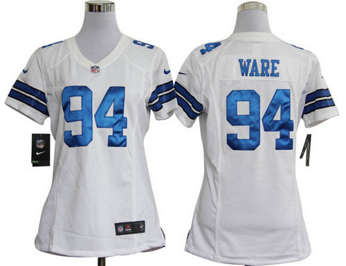 Women Nike Dallas cowboys 94 DeMarcus Ware White Game Jerseys Women Nike Dallas cowboys 94 DeMarcus Ware White Game Jerseys