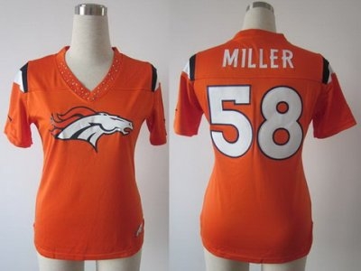 Women Nike Denver Broncos 58# Von Miller Orange FEM FAN Field Flirt Fashion Jersey Women Nike Denver Broncos 58# Von Miller Orange FEM FAN Field Flirt Fashion Jersey