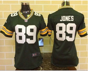 Women Nike Packers #89 James Jones Green Team Color Stitched NFL Elite  Jersey