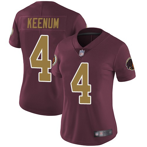 Women Nike Redskins 4 Case Keenum Burgundy Alternate Women Vapor Untouchable Limited Jersey Women Nike Redskins 4 Case Keenum Burgundy Alternate Women Vapor Untouchable Limited Jersey