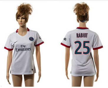 Women Paris Saint-Germain #25 Rabiot Away Soccer Club Jersey