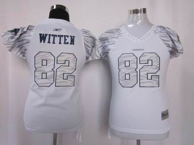 Women Zebra Field Flirt Fashion Dallas Cowboys witten 82 white jerseys Women Zebra Field Flirt Fashion Dallas Cowboys witten 82 white jerseys