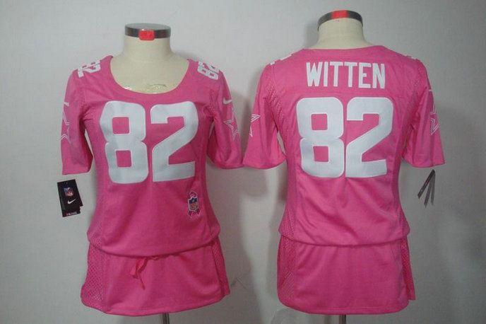 Womens NEW Dallas cowboys 82 Witten Elite breast Cancer Awareness Pink Jerseys Womens NEW Dallas cowboys 82 Witten Elite breast Cancer Awareness Pink Jerseys