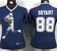 Womens Nike Dallas Cowboys 88 Bryant Blue Portrait Fashion Game Jerseys Womens Nike Dallas Cowboys 88 Bryant Blue Portrait Fashion Game Jerseys