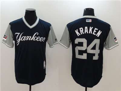Yankees #24 Gary Sanchez Kraken Navy 2018 Players' Weekend Authentic Team Jersey Yankees #24 Gary Sanchez Kraken Navy 2018 Players' Weekend Authentic Team Jersey