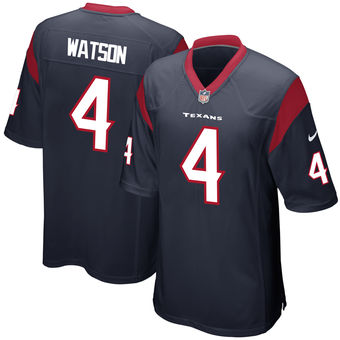 Youth Houston Texans Deshaun Watson Nike Navy 2017 Draft Pick Game Jersey