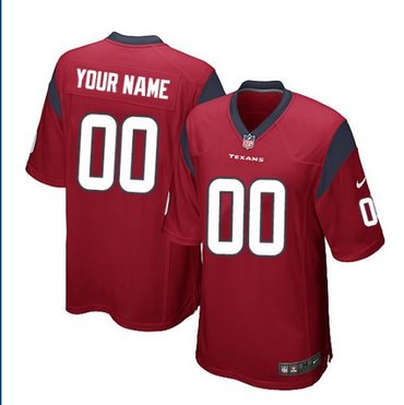 Youth Nike Houston Texans Customized Elite Red Alternate NFL Jersey