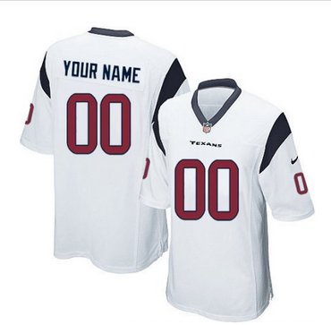 Youth Nike Houston Texans Customized Elite White NFL Jersey