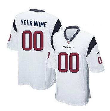 Youth Nike Houston Texans Customized Limited White NFL Jersey