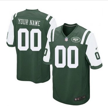 Youth Nike New York Jets Customized Elite Green Team Color NFL Jersey